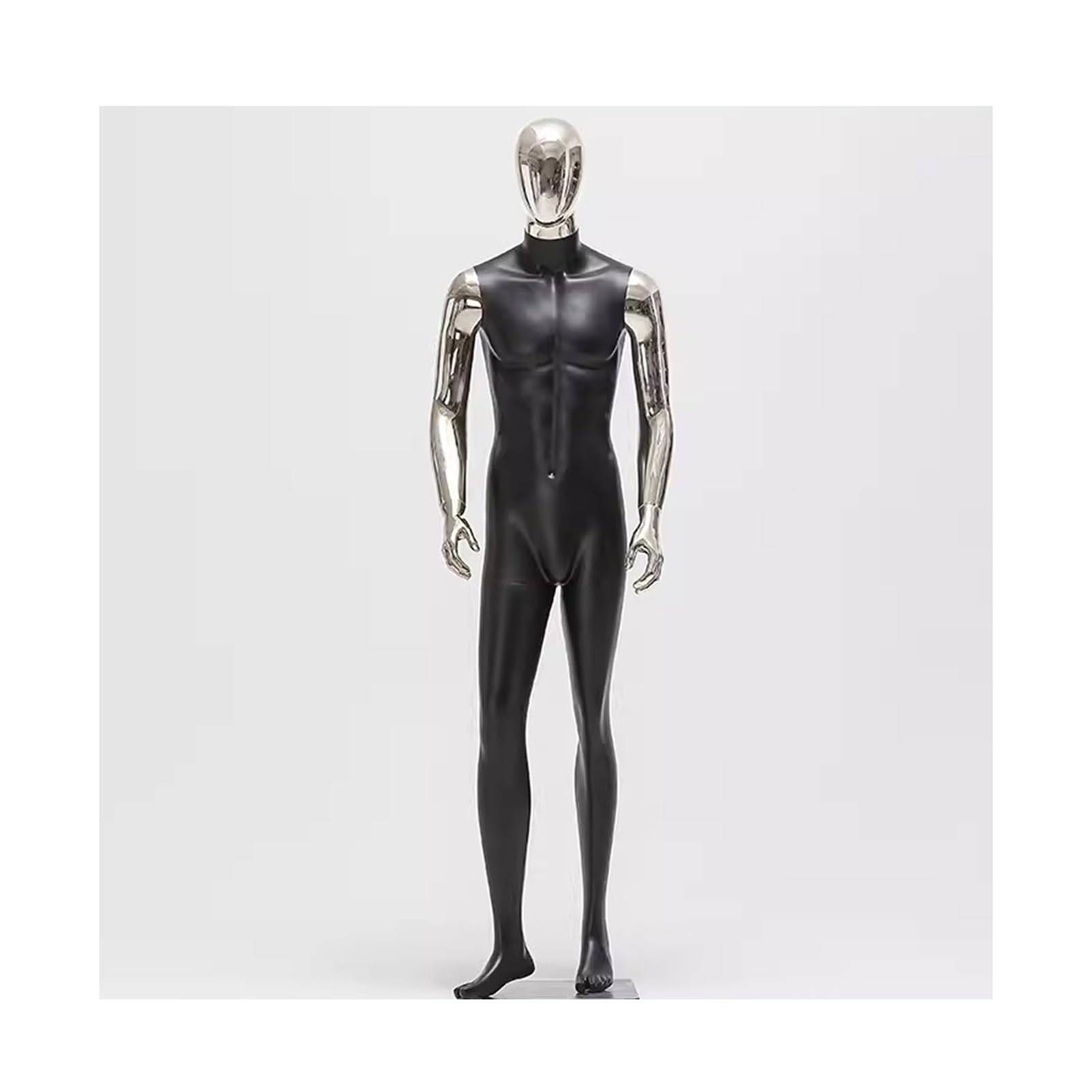 Amazon.co.jp: トルソー メンズ ゴールデンシルバーアーム男性マネキン